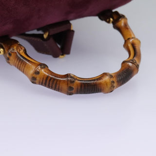 Gucci Vintage Bamboo Backpack Suede
