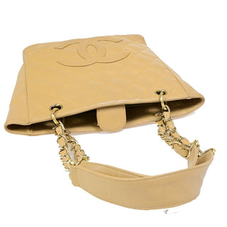 Chanel Petite Shopping Tote Quilted Caviar