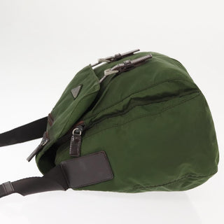Prada Zip Buckle Messenger Bag Tessuto