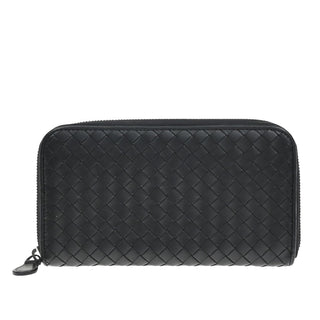 Bottega Veneta Intrecciato Long Zip  Wallet Leather