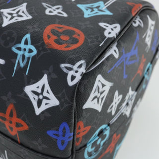 Louis Vuitton Keepall Bandouliere Bag Graffiti Monogram Eclipse Canvas