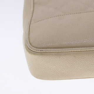 Chanel Vintage Slit Pocket Shoulder Bag Quilted Caviar