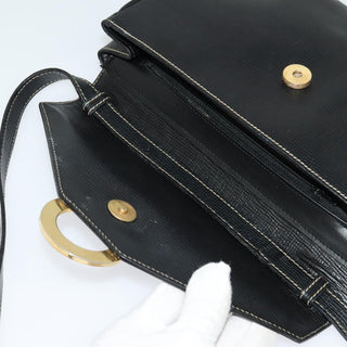 Celine Vintage Circle Logo Crossbody Bag Leather