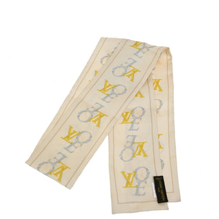 Louis Vuitton Bandeau Headband Monogram Denim