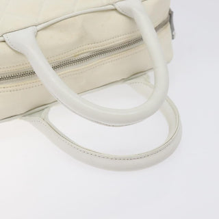 Chanel Vintage Logo Bowler Bag Quilted Canvas