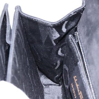 Salvatore Ferragamo Convertible Top Handle Bag Leather