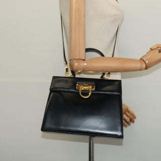 Salvatore Ferragamo Gancini Convertible Top Handle Bag Leather
