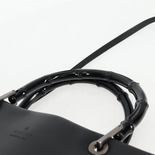 Gucci Bamboo Top Handle Convertible Tote Leather