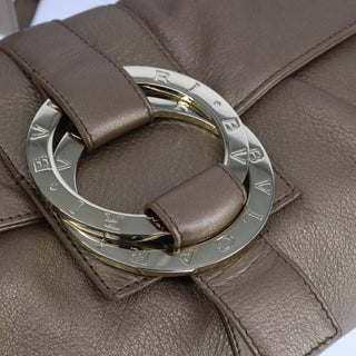 Bvlgari Chandra Flap Shoulder Bag Leather