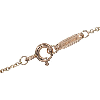 Tiffany & Co. Metro Heart Pendant Necklace 18K Rose Gold and Diamonds