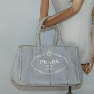 Prada Canapa Convertible Tote Canvas