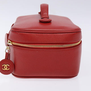 Chanel Vintage Timeless Zip Around Vanity Case Caviar