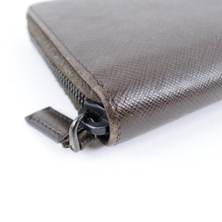 Prada Zip Organizer Wallet Leather