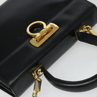 Salvatore Ferragamo Gancini Convertible Top Handle Bag Leather