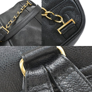 Chanel Vintage Triple Stitched CC Flap Backpack Caviar