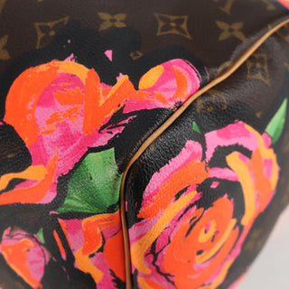 Louis Vuitton Speedy Handbag Limited Edition Monogram Roses