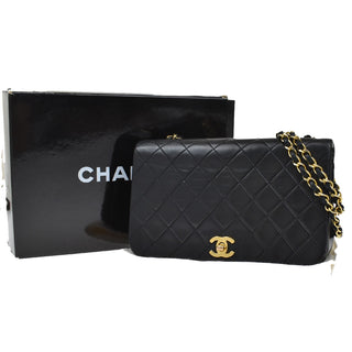Chanel Vintage Full Flap Bag Quilted Lambskin