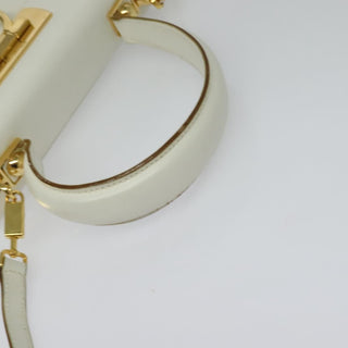 Salvatore Ferragamo Gancini Convertible Top Handle Bag Leather