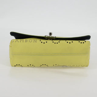 Chanel Logo Eyelets Flap Bag Perforated Calfskin