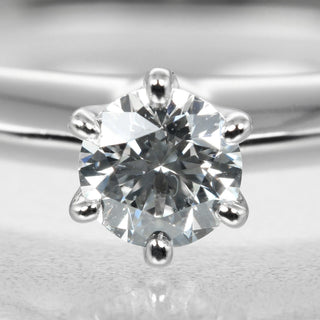 Tiffany & Co. Tiffany Setting Solitaire Ring Platinum with RBC Diamond F/VVS1