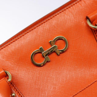 Salvatore Ferragamo Batik Tote Leather