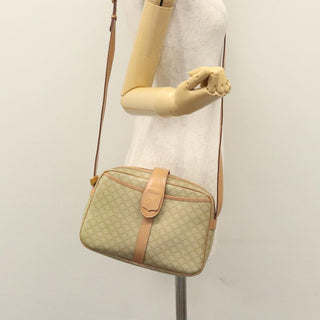 Celine Vintage Macadam Shoulder Bag Canvas and Leather