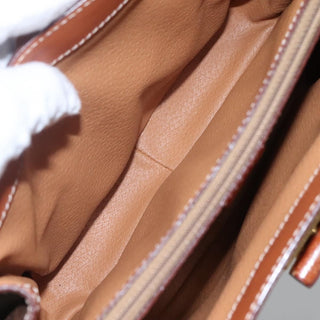 Celine Vintage Convertible Top Handle Bag Macadam Coated Canvas