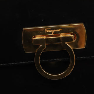 Salvatore Ferragamo Gancini Convertible Top Handle Bag Leather