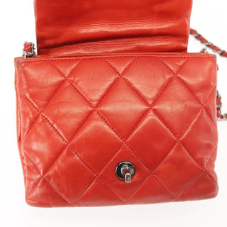 Chanel CC Triple Chain Full Flap Bag Quilted Lambskin