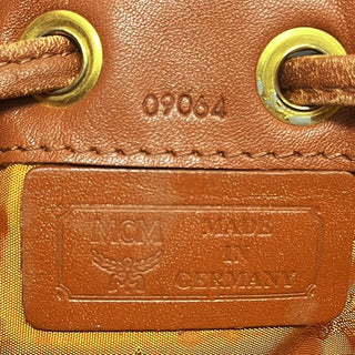 MCM Drawstring Shoulder Bag Leather