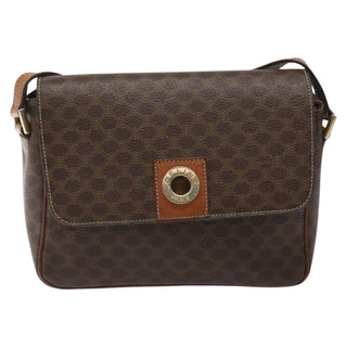 Celine Vintage Macadam Shoulder Bag Canvas