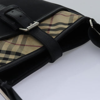 Burberry Front Pocket Flap Messenger Vintage Check Nylon and Nylon