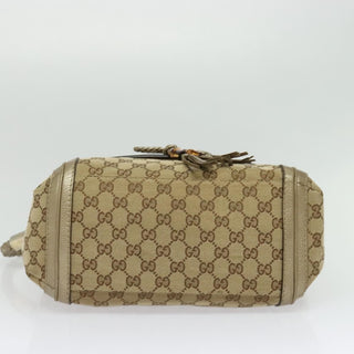 Gucci Bella Flap Shoulder Bag GG Canvas with Leather
