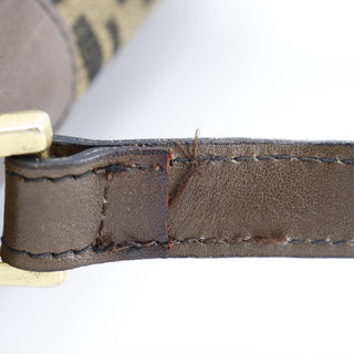 Fendi Zip Around Messenger Bag Zucca Canvas