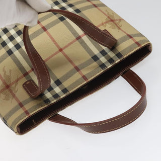 Burberry Top Handle Tote Haymarket Coated Canvas