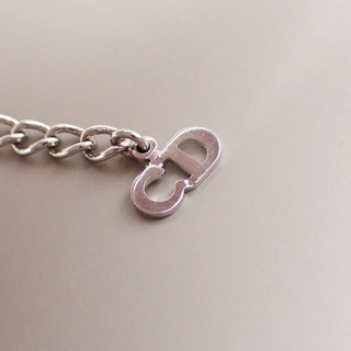 Christian Dior CD Logo Bracelet Silver-plated metal