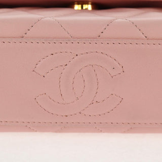 Chanel Vintage Camellia Flap Bag Quilted Lambskin