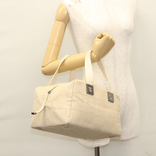 Chanel Chocolate Bar CC Bowler Bag Canvas