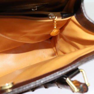 Gucci Bamboo Handle Tote Leather