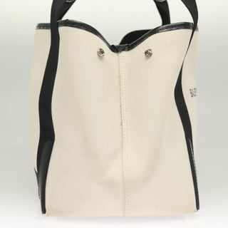 Balenciaga Navy Cabas Canvas with Leather