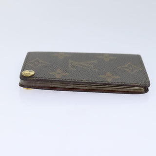 Louis Vuitton Porte Cartes Pression Card Case Monogram Canvas