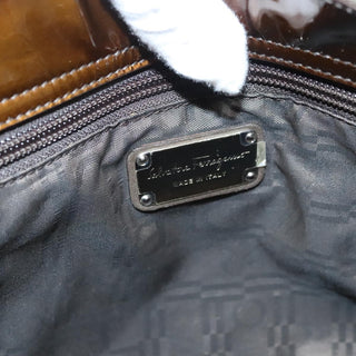 Salvatore Ferragamo Gancini Zip Tote Leather