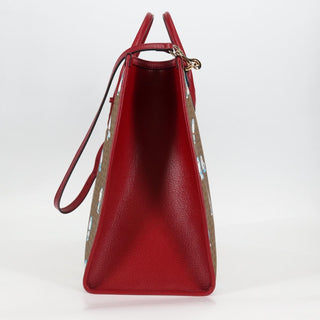 Gucci Doraemon Tote Printed Mini GG Coated Canvas