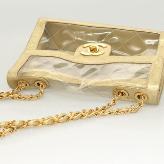 Chanel Classic Single Flap Bag Quilted Applique Vinyl