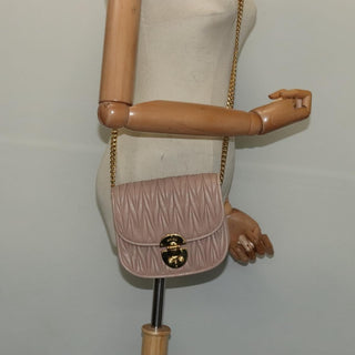 Miu Miu Chain Flap Crossbody Bag Matelasse Leather