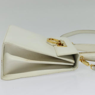 Salvatore Ferragamo Gancini Convertible Top Handle Bag Leather