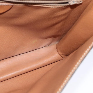 Celine Vintage Macadam Shoulder Bag Canvas and Leather