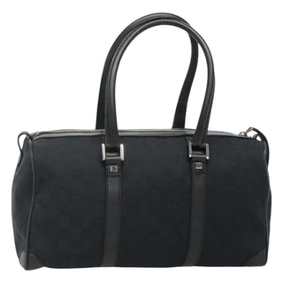 Gucci Vintage Zip Boston Bag GG Canvas