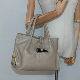 Burberry Horn Toggle Tote Leather