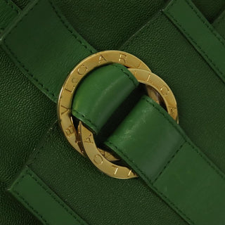 Bvlgari Chandra Top Handle Bag Leather